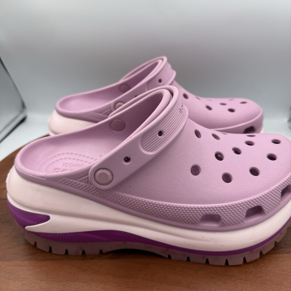 Crocs‎ Mega Crush Platform Unisex Slip-On Clog Hydrangea Purple Men 9/Women 11